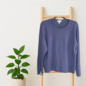 Charter Club 100% Cashmere Crewneck Sweater XL — Periwinkle (Lavender Blue)